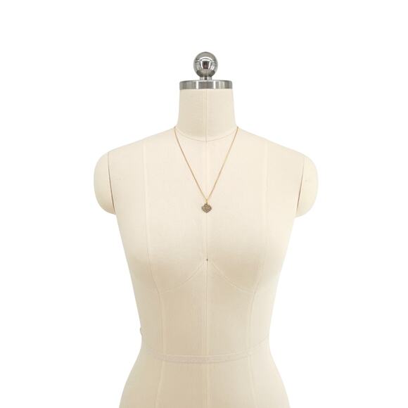 VIRGINS SAINTS & ANGELS VSA Sacred Heart Logo Charm Necklace in Gold - Picture 4 of 7